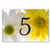 Gele en witte dagen Tabelnummers Kaart (Voorkant)