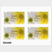 Gele en Witte Dagen Wedding Envelope zegels (Vel)