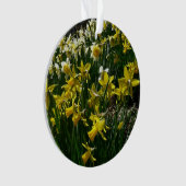 Gele en witte deffodils Spring Flowers Ornament (voorkant)