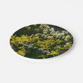 Gele en witte deffodils Spring Flowers Papieren Bordje (Gekanteld)