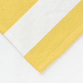 Gele en witte dekletjes fleece deken (Hoek)