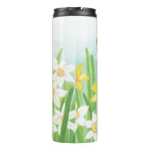 Gele en witte deviezen in de lente thermosbeker (Achterkant)