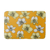 Gele en witte orchidee bloemen badmat (Voorkant)