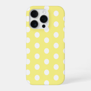 Gele en witte stippen iPhone 16 pro hoesje