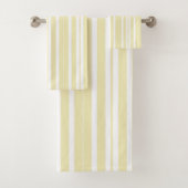 Gele en witte strepen bad handdoek (Insitu)