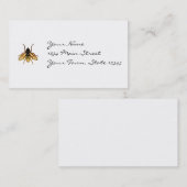 Gele en zwarte bij Visitekaartje (Voorkant / Achterkant)