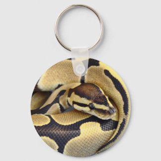 Gele en zwarte doornbuis 3 sleutelhanger