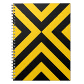 Gele en zwarte kazen notitieboek (Voorkant)