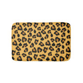 Gele en zwarte leopard Print Bathmat Badmat (Voorkant)
