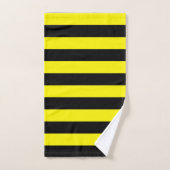 Gele en zwarte strepen bad handdoek (Handdoek)