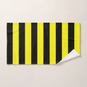 Gele en zwarte strepen bad handdoek (Handdoek)