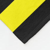 Gele en zwarte strepen fleece deken (Hoek)