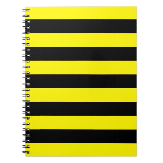 Gele en zwarte strepen notitieboek (Voorkant)