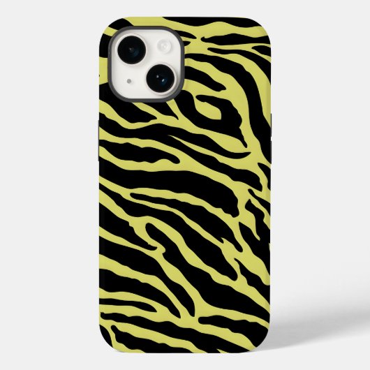 Gele en zwarte vingerafdrukken Case-Mate iPhone case (Achterkant)