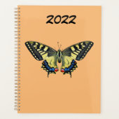 Gele en zwarte vlinder planner (Voorkant)