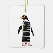 Gele eogige pinguïn keramisch ornament (Links)