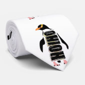 Gele eogige pinguïn NZ Stropdas (Opgerold)