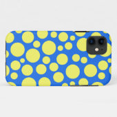 Gele erwten op een hemelsblauwe achtergrond Case-Mate iPhone case (Achterkant (horizontaal))