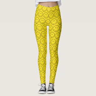 Gele Face Smile Grinning Leggings