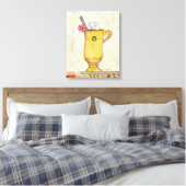 Gele feestdag canvas afdruk (Insitu (Slaapkamer))