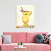 Gele feestdag canvas afdruk (Insitu (Woonkamer))