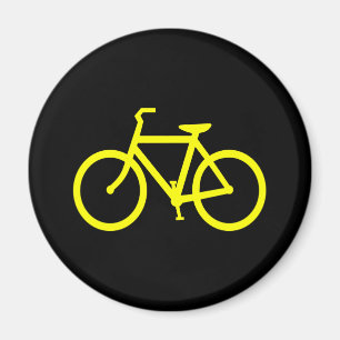 Gele Fiets Magneet