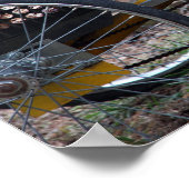 gele fiets poster (Hoek)