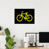 Gele Fiets Poster (Thuiskantoor)