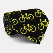 Gele Fiets Stropdas (Opgerold)