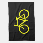 Gele Fiets Theedoek (Verticaal)
