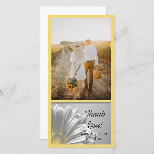 Gele finale hoogtepunten Weddenschap Hartelijk dan Bedankkaart (Voorkant / Achterkant)