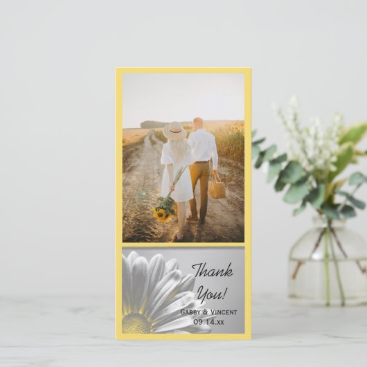 Gele finale hoogtepunten Weddenschap Hartelijk dan Bedankkaart (Staand voorkant)