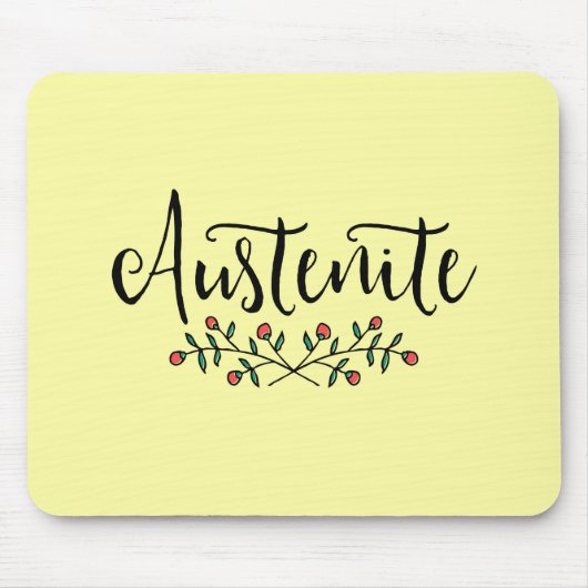 Gele Floral Austenite Muismat (Voorkant)