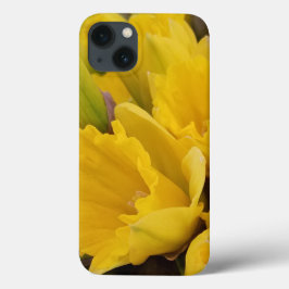 Gele Floral Daffodil Flowers iPhone 13 Hoesje