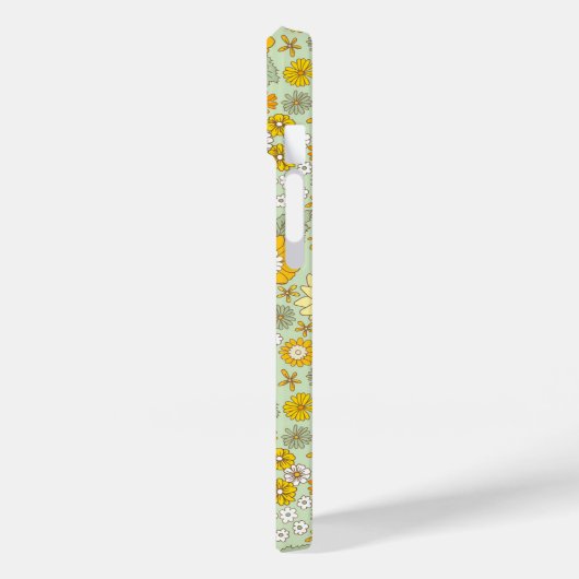Gele Floral Garden Pattern Case-Mate iPhone Case (Achterkant / Links)