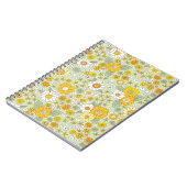 Gele Floral Garden Pattern Notitieboek (Linkerzijde)