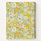 Gele Floral Garden Pattern Notitieboek (Achterkant)