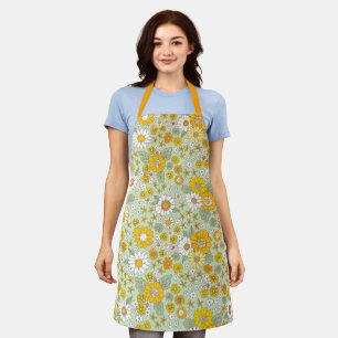 Gele Floral Garden Pattern Schort