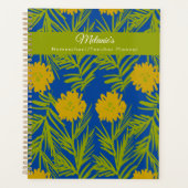 Gele Floral leraar Homeschool Planner (Voorkant)
