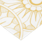 Gele  Floral Medallion Pattern Tafelkleed (Gekanteld)