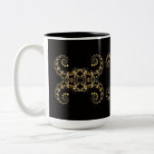 Gele fractal Curls Coffee Mok (Links)