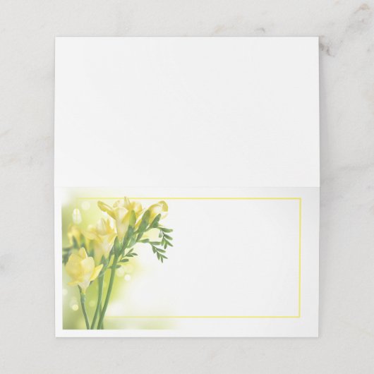 Gele Freesia (Buitenkant ongevouwen)