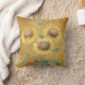 Gele Gaillardia Flowers Kussen (Deken)