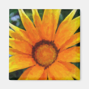Gele gazania magneet