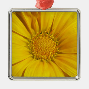 Gele Gazania Metalen Ornament