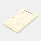 Gele Gele Aangepaste Naam Post-it® Notes (Schuin)
