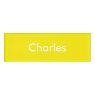 Gele Gele narcis Gepersonaliseerde Sjabloon Naambadge