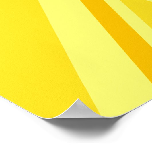 Gele Gele Union Jack British Flag Background Poster (Hoek)