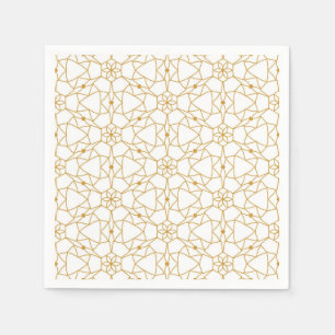Gele geometrie servet