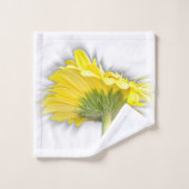 gele gerbera daisy bad handdoek (Wasdoekje)